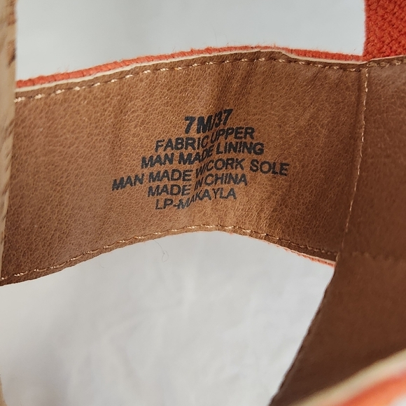 Orange Wedge Platform Sandals - Picture 12 of 12